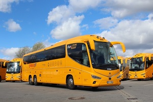 Bus Yellow Luxury RegioJet Fun&Relax