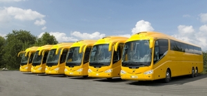 Bus Yellow Luxury RegioJet Fun&Relax