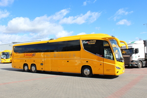 Bus Yellow Luxury RegioJet Fun&Relax